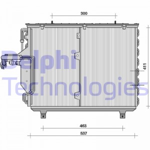 Конденсатор, кондиционер TSP0225041 DELPHI