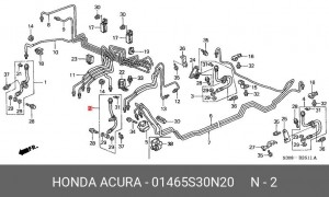 Тормозной шланг 01465S30N20 HONDA