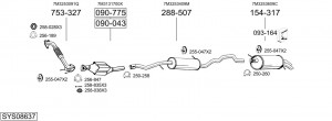Выпускной трубопровод 788739 BOSAL
