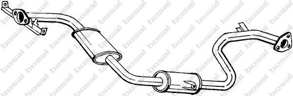 Средний глушитель выхлопных газов 283-077 BOSAL