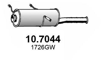 Глушитель выхлопных газов конечный 107044 ASSO