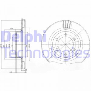 Тормозной диск BG4052 DELPHI