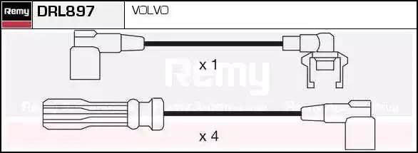 Ккомплект проводов зажигания DRL897 DELCO REMY