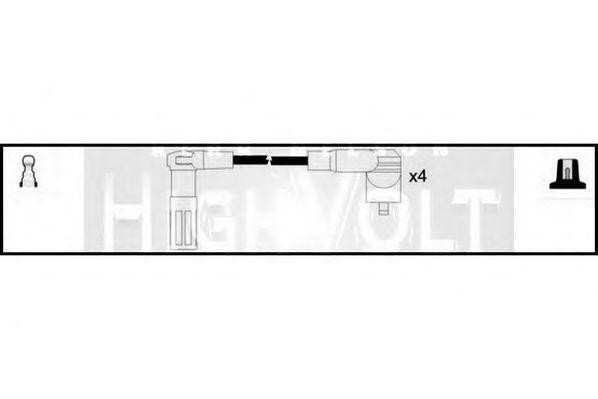 Ккомплект проводов зажигания OEF509 STANDARD
