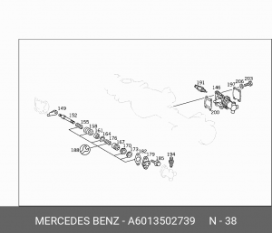 Шестерни главной передачи (комплект) A 601 350 27 39 MERCEDES BENZ