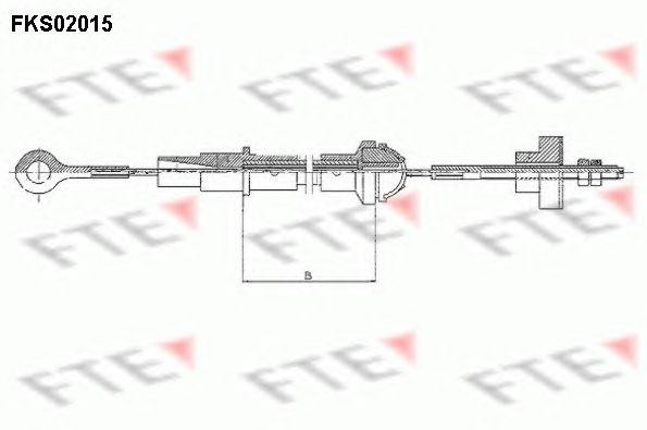 Трос, управление сцеплением FKS02015 FTE