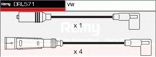 Ккомплект проводов зажигания DRL571 DELCO REMY