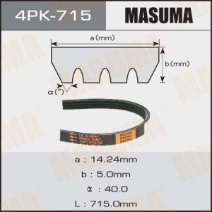 Ремень приводной 4PK-715 MASUMA