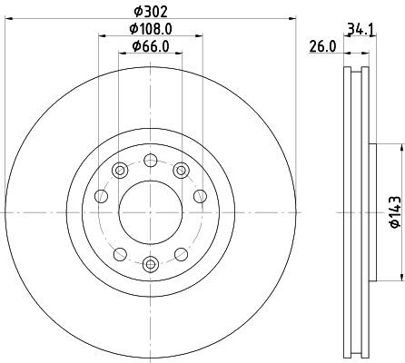 Конденсатор, кондиционер 8FC351036221 HELLA