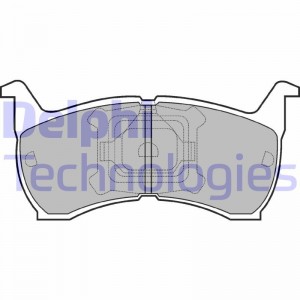 Комплект тормозных колодок, диско LP465 DELPHI