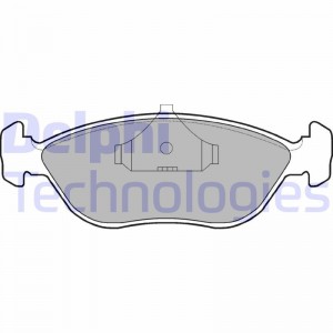 Комплект тормозных колодок, диско LP876 DELPHI