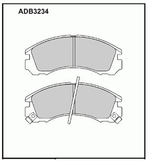 Колодки тормозные дисковые ADB3234 ALLIED NIPPON