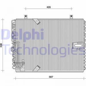 Конденсатор, кондиционер TSP0225015 DELPHI