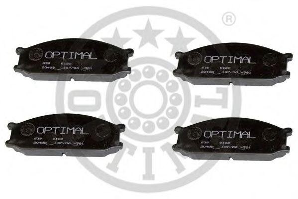 Комплект тормозных колодок, диско 9273 OPTIMAL