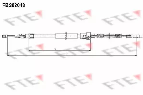 Трос, стояночная тормозная система FBS02048 FTE