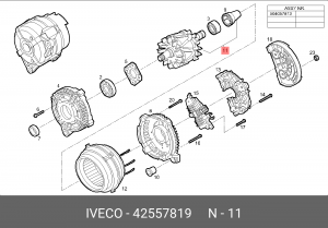 Ротор, генератор 42557819 IVECO