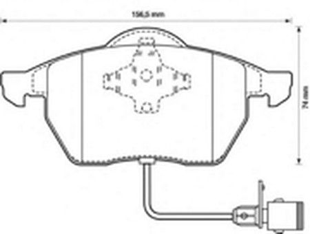 Комплект тормозных колодок, диско 571512B BENDIX JURID