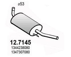 Глушитель выхлопных газов конечный 127145 ASSO