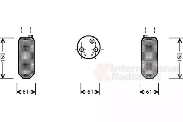Осушитель, кондиционер 8200D001 VAN WEZEL
