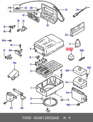Реле 83AB12B528AB FORD