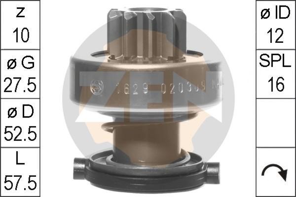 Бендикс стартера ZN1629 ZEN