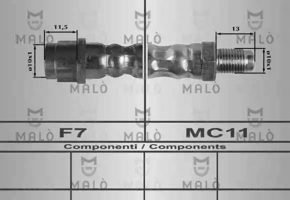Тормозной шланг 80192 MALO