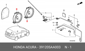 Акустика - динамик 39120SAA003 HONDA