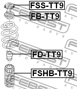 Опора амортизатора подвески FSS-TT9 FEBEST