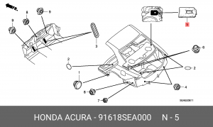 Деталь 91618SEA000 HONDA