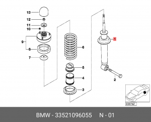 Амортизатор подвески 33 52 1 096 055 BMW