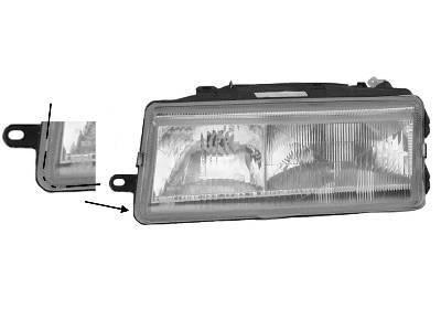 Основная фара 4930962 VAN WEZEL