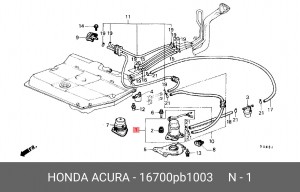Деталь 16700PB1003 HONDA
