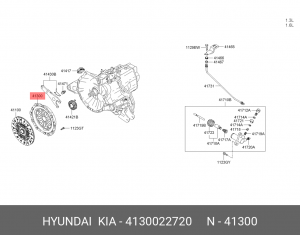 Нажимной диск сцепления 4130022720 HYUNDAI KIA