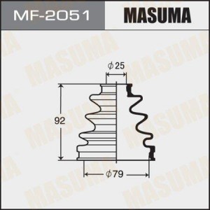 Пыльник ШРУСа MF-2051 MASUMA