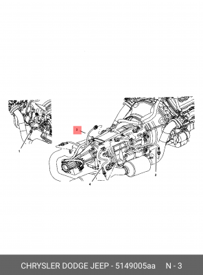 Лямбда-зонд 5149 005AA CHRYSLER