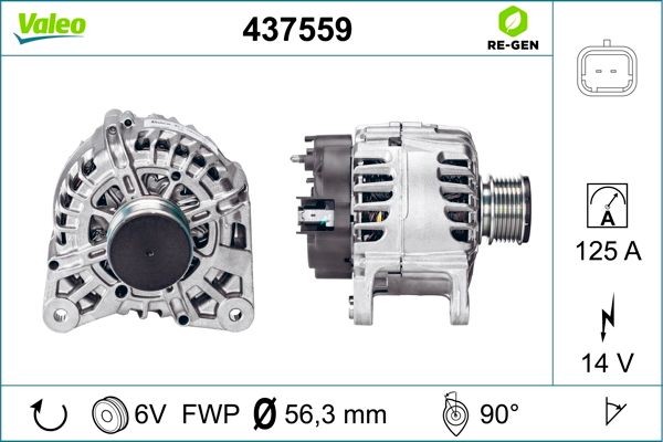 Генератор 437559 VALEO PHC