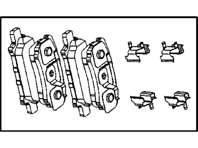 Комплект тормозных колодок, диско 68028671AA CHRYSLER