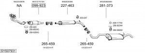 Выпускной трубопровод 526383 BOSAL