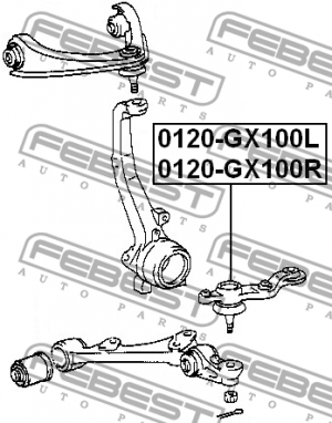 Опора шаровая подвески 0120-GX100L FEBEST