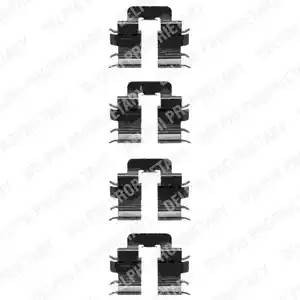 Комплектующие, колодки дискового тормоза LX0345 DELPHI