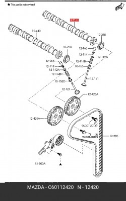 Распредвал C60112420 MAZDA