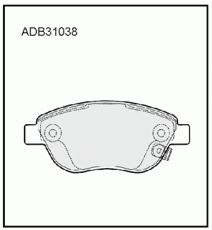 Колодки тормозные дисковые ADB31038 ALLIED NIPPON