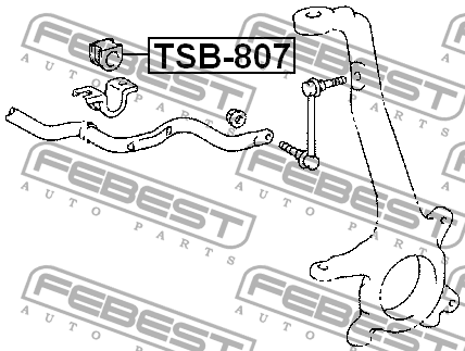 Втулка стабилизатора TSB-807 FEBEST