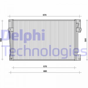 Конденсатор, кондиционер TSP0225078 DELPHI