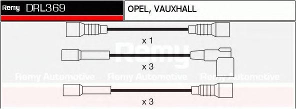 Ккомплект проводов зажигания DRL369 DELCO REMY