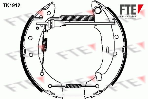 Комплект тормозных колодок TK1912 FTE