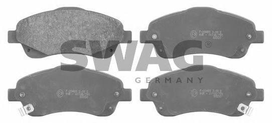 Комплект тормозных колодок, диско 81 91 6653 SWAG