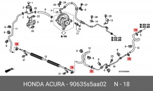 Деталь 90635S5AA02 HONDA