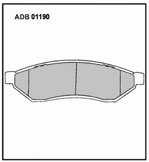 Колодки тормозные дисковые ADB01190 ALLIED NIPPON