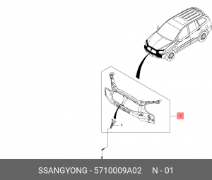 Деталь 5710009A02 SSANG YONG